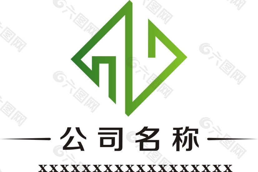 绿色简单大气logo设计