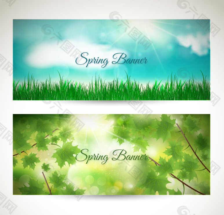 春季自然风景banner