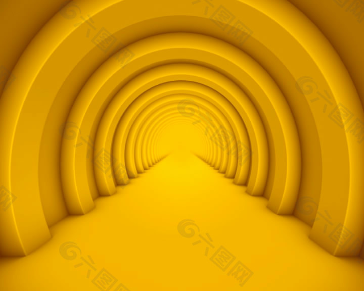 橙色隧道视频素材