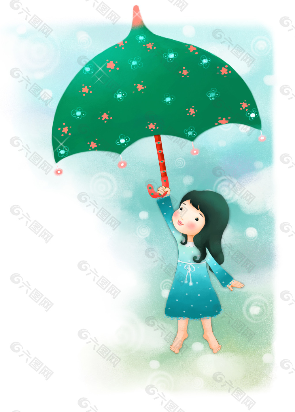 女孩与伞