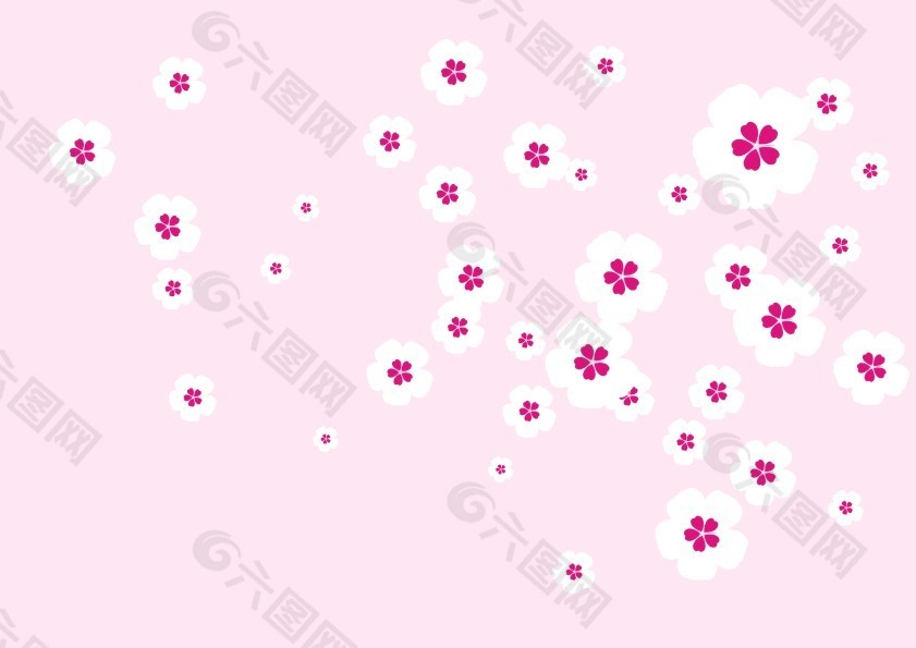 花朵 矢量图 背景花纹