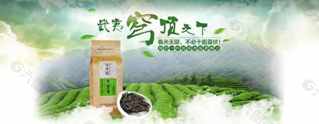 茶叶促销网页设计PSD素材