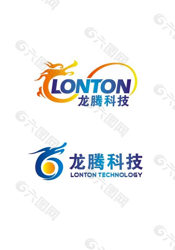 l龙腾科技logo设计图片