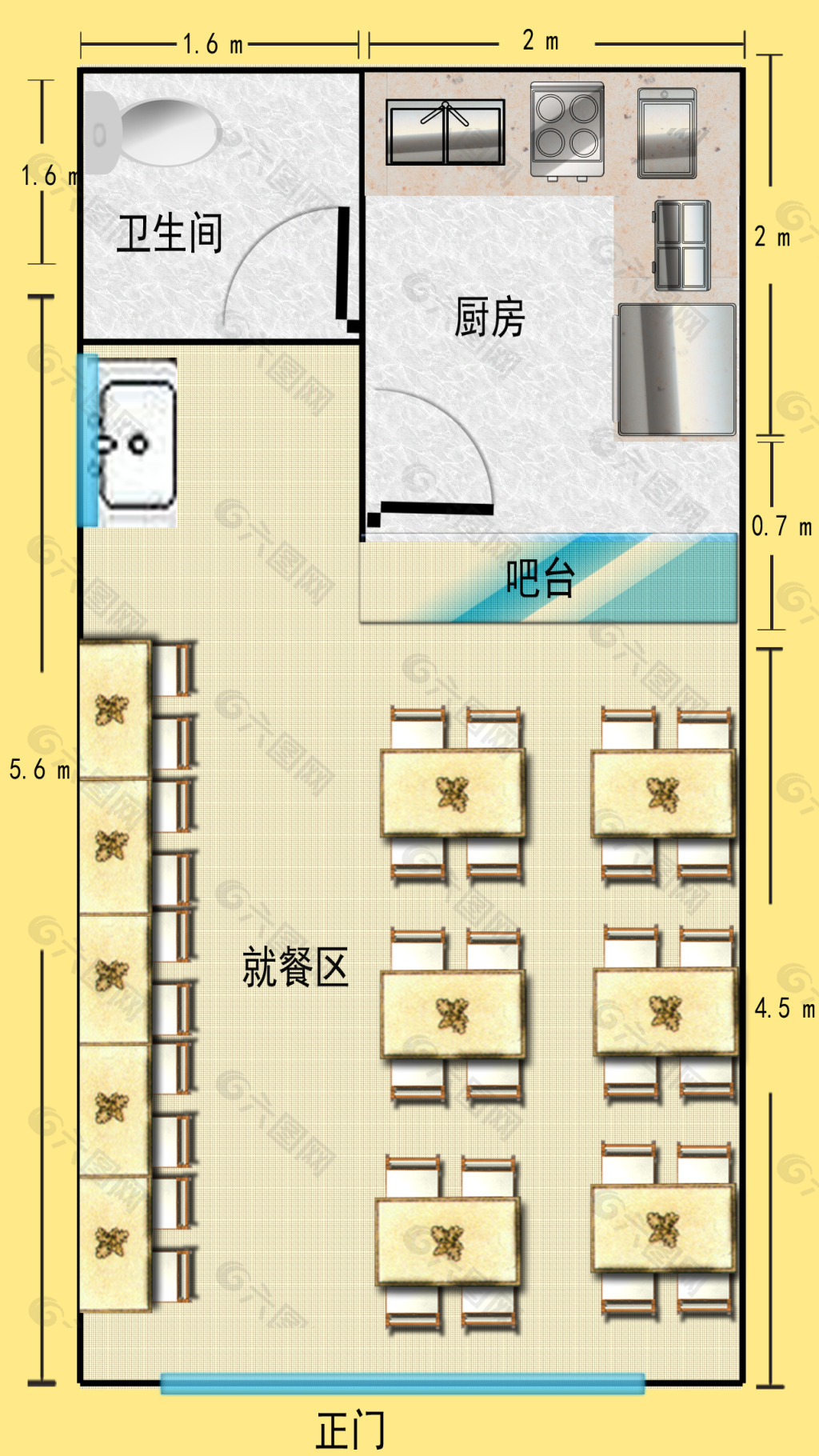 店面装修平面图