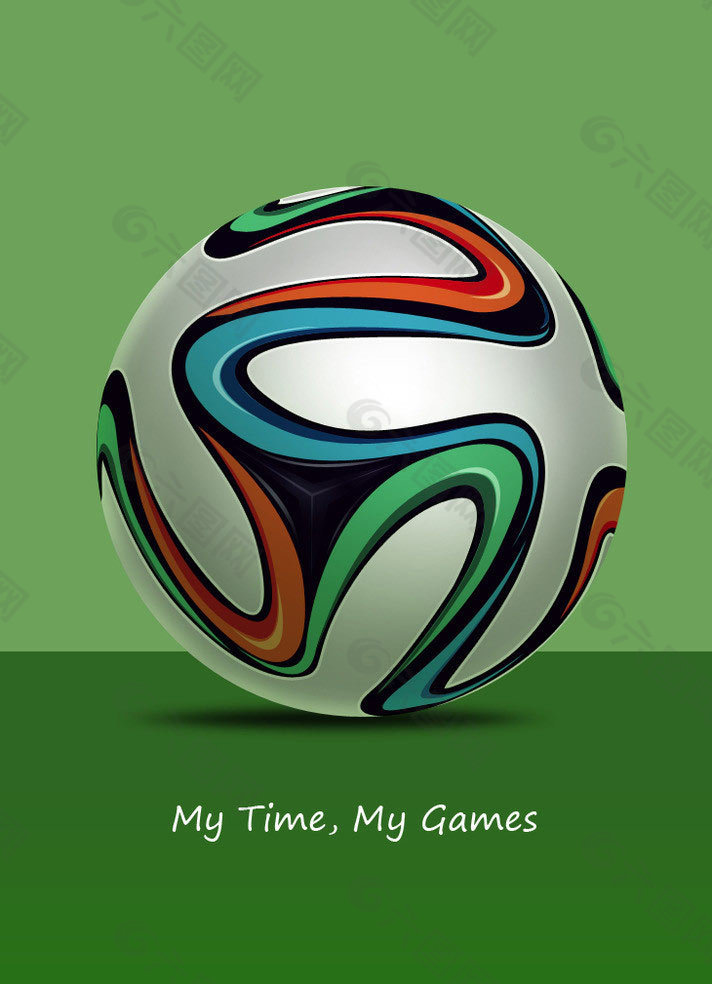 世界杯足球海报背景设计PSD素材