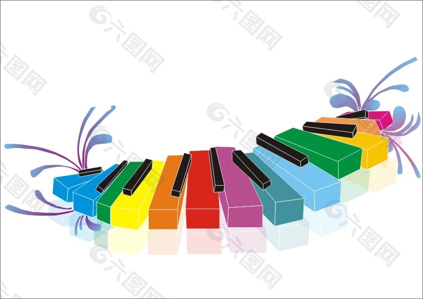 钢琴琴键