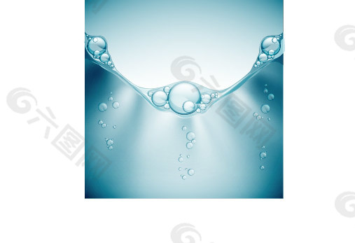 水背景水分子