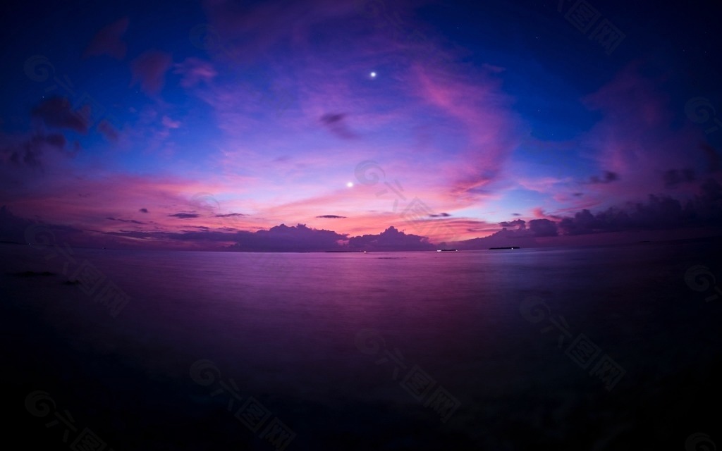 唯美夜空紫色调背景高清图片壁纸背景素材免费下载 图片编号 六图网