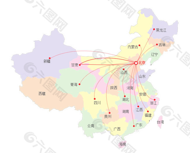 中国地图全国各省全图
