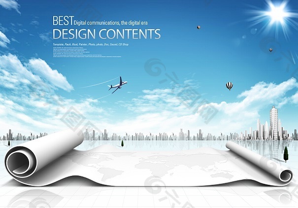 韩版商务海报PSD高清分层下载