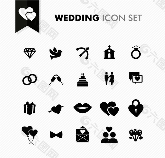 结婚标志符号图片
