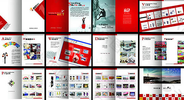 广告传媒企业画册设计模板psd素材