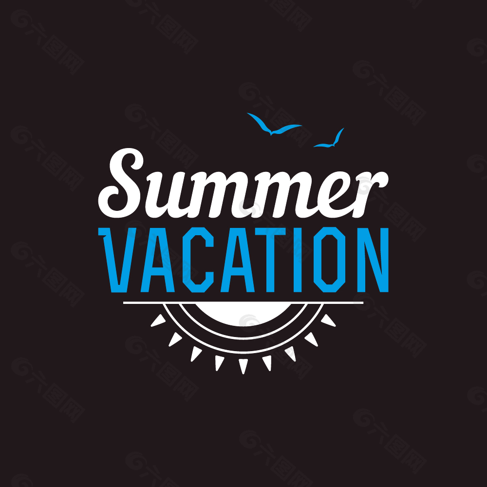 夏日假期logo图片