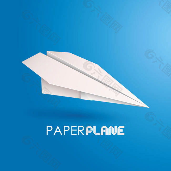 纸飞机背景矢量素材