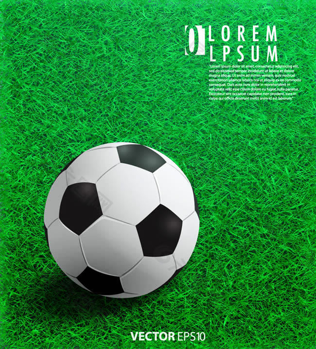 足球运动海报矢量素材