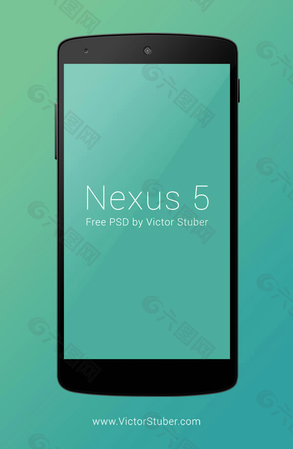 精细Nexus5手机模型psd素材