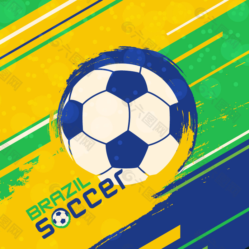 巴西世界杯背景矢量素材