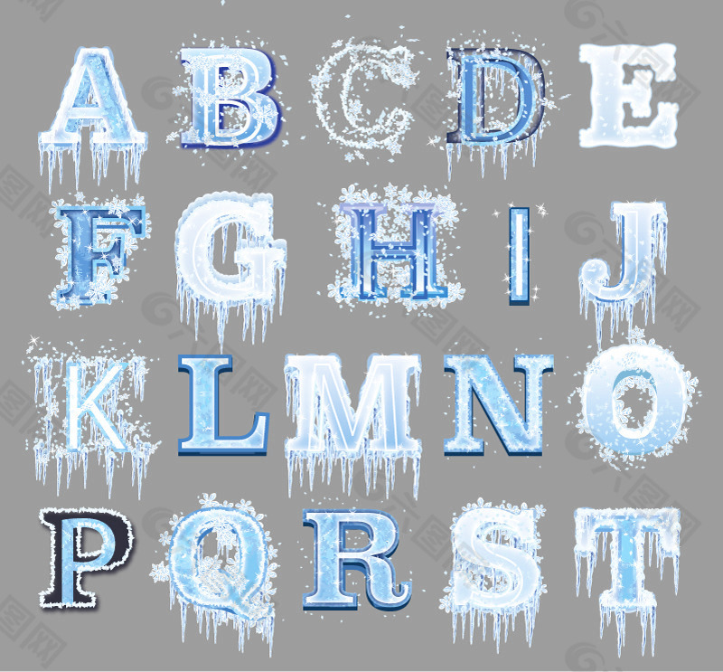 创意字母设计矢量素材