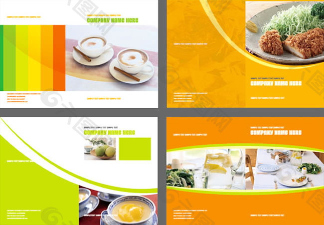美食画册设计PSD素材