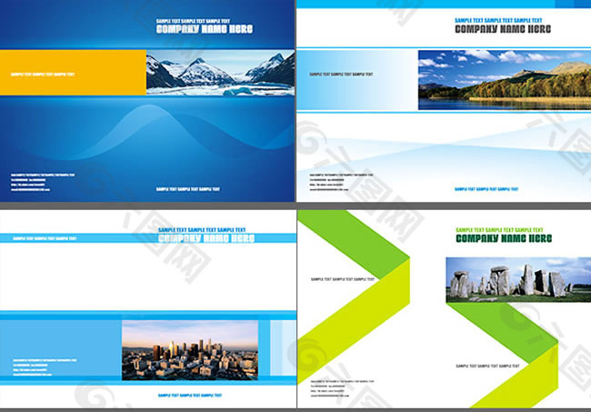 企业宣传画册设计PSD素材