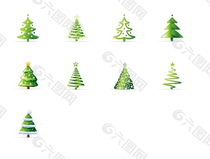 圣诞树系列图标下载