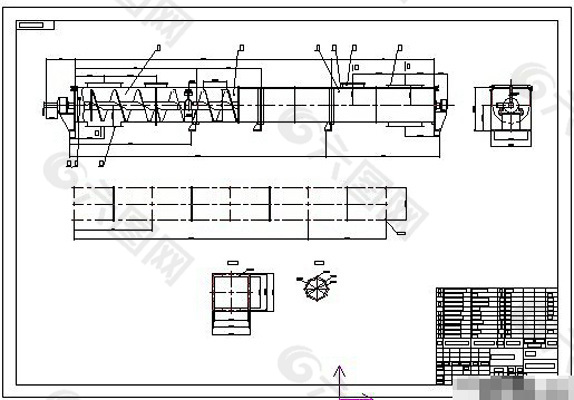 螺旋输送机全套图50张