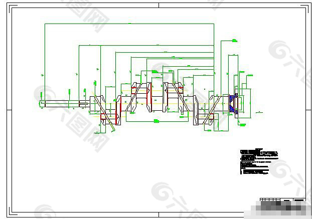 曲轴机械图纸