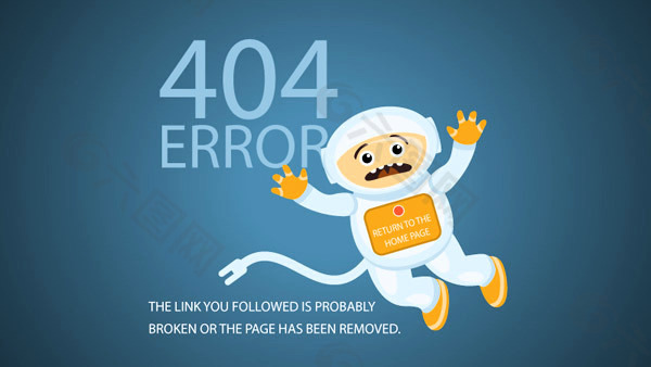 宇航员404页面