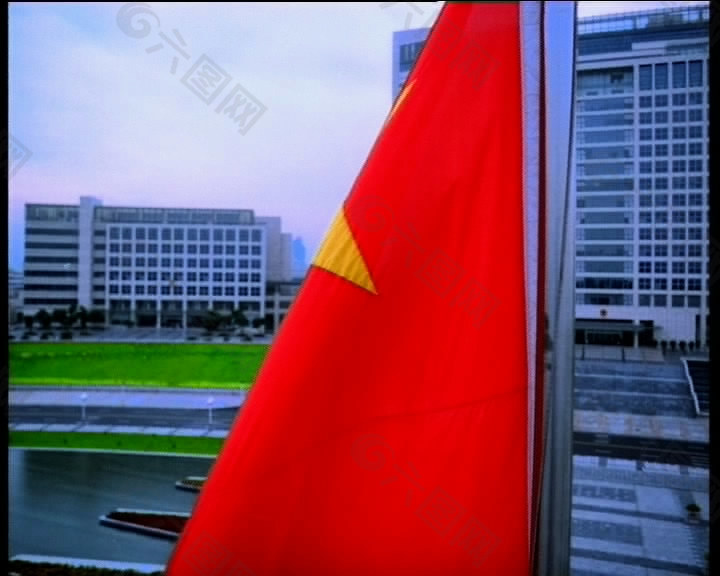 升国旗实拍视频素材