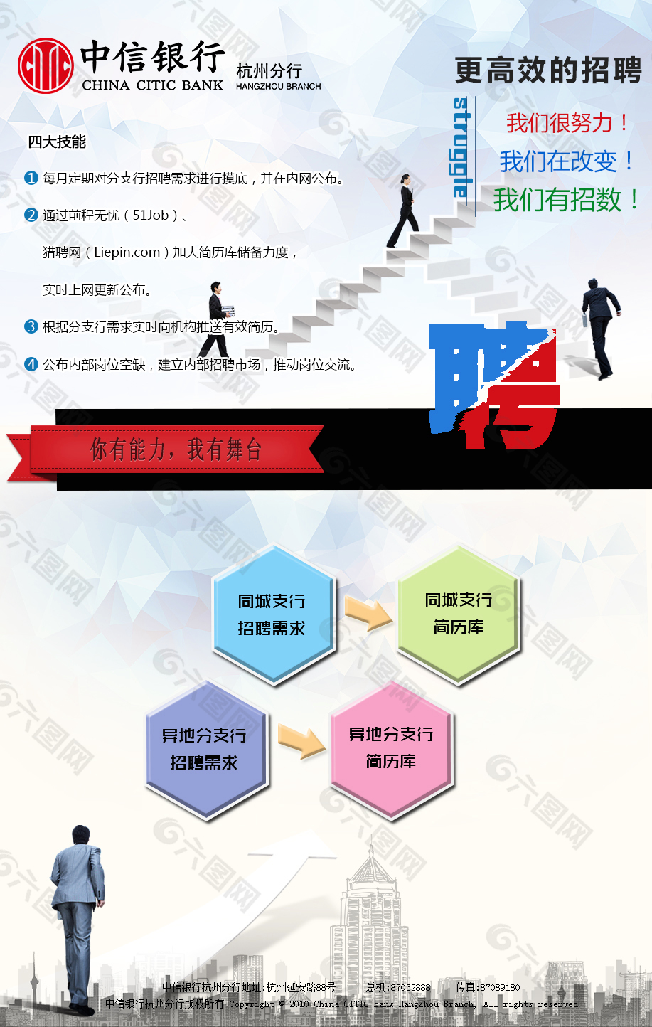 中信银行杭州分行招聘网页设计