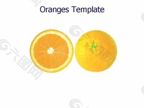 橘子的PowerPoint模板