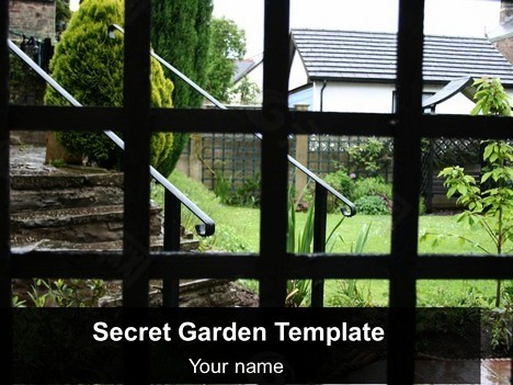 秘密花园的背景模板