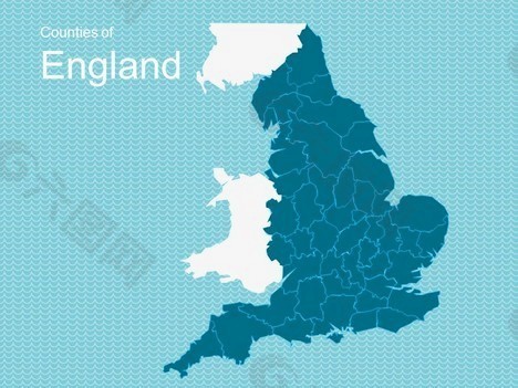 英国地图模板