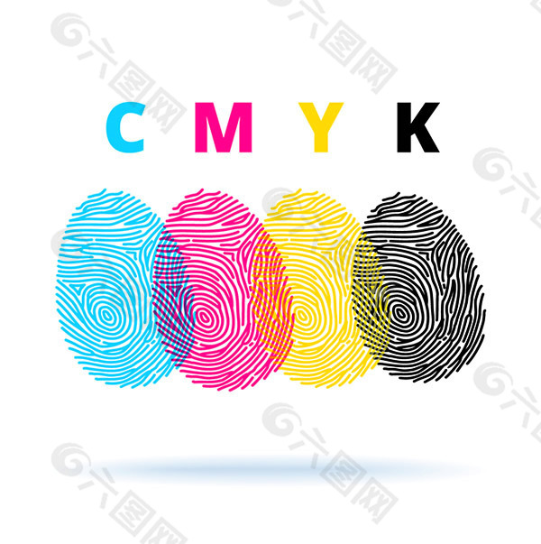 CMYK手指印
