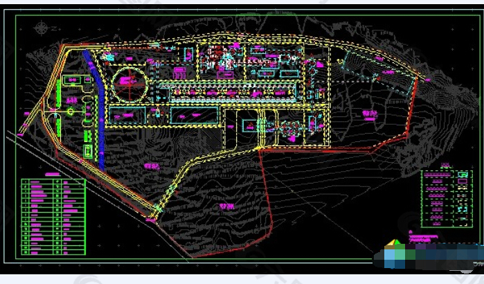 某水泥厂工程CAD总规划图下载