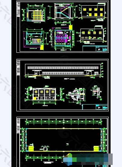 某二层钢结构标准化厂房建筑施工图