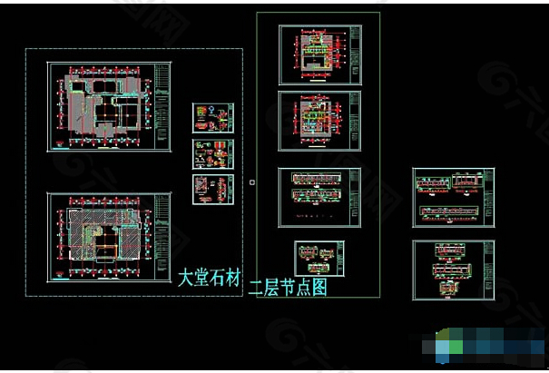 空心砖干挂石材及埋板节点图免费下载