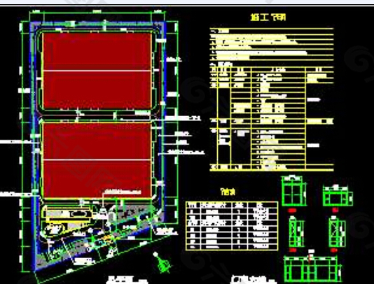 某厂区传达室建筑设计图CAD图纸下载