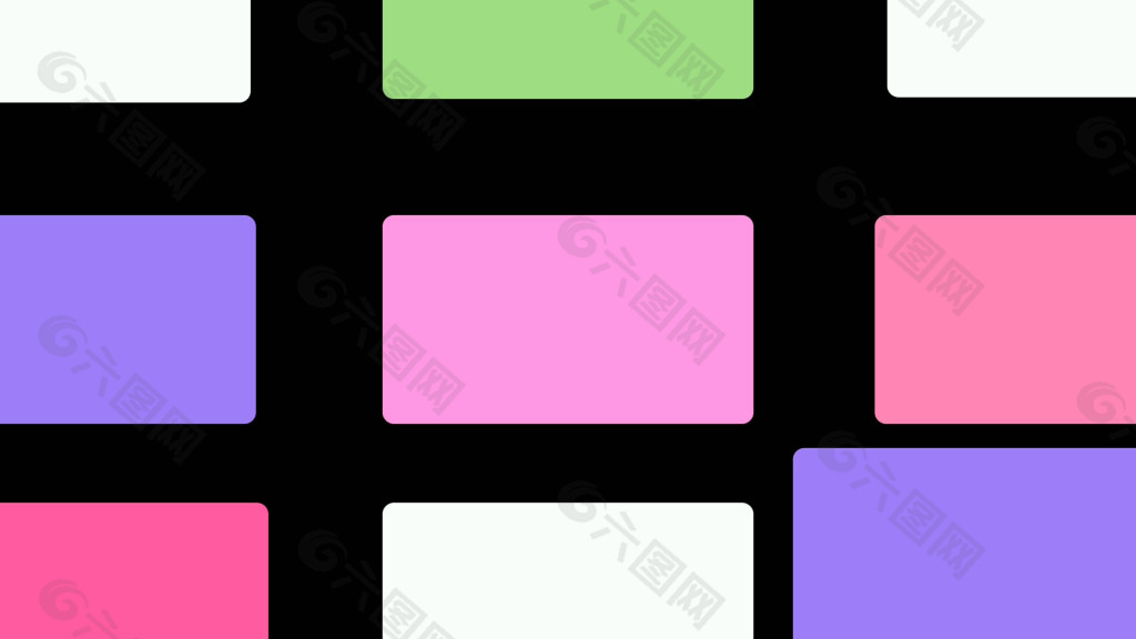 可爱缤纷的转场特效视频素材