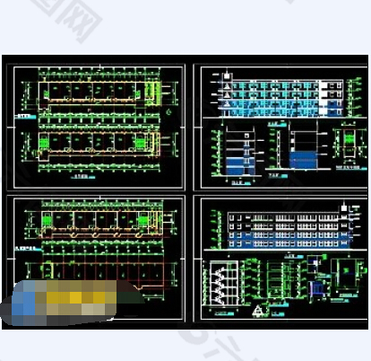 某小学教学楼全套建筑cad施工图纸