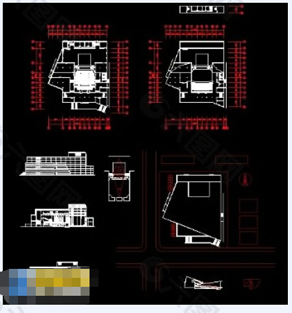 一整套影剧院cad施工设计图纸预览图