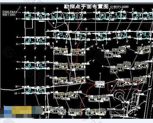 某小区岩土工程勘察报告cad图纸