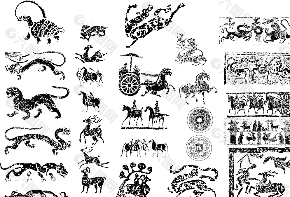 秦汉时期花纹图案图片