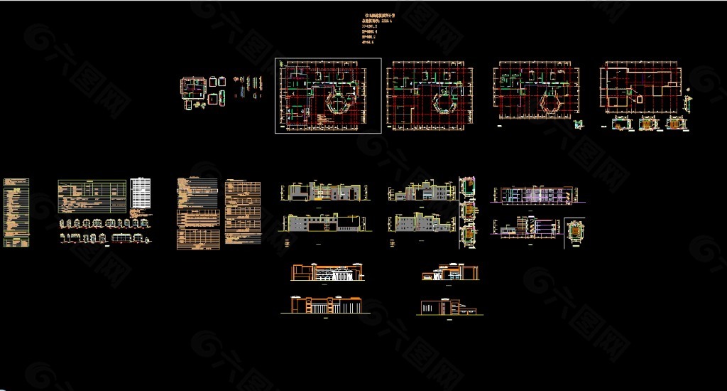 全套安全幼儿园cad施工设计详图