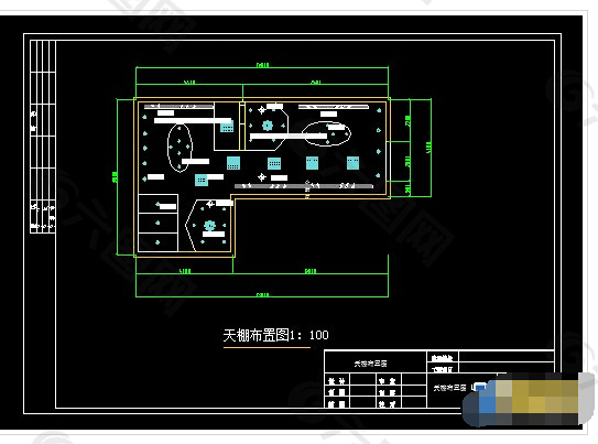 某品牌服装专卖店cad施工设计图纸