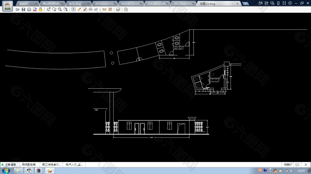 宁波市某厂房办公大楼全套CAD施工设
