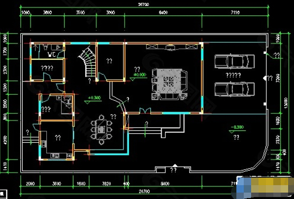 别墅建筑图纸cad