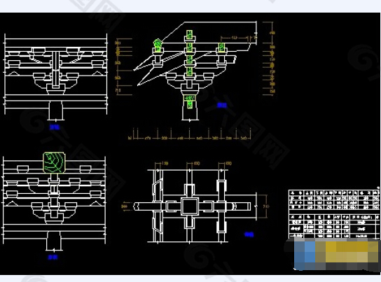 古建施工图大样图cad