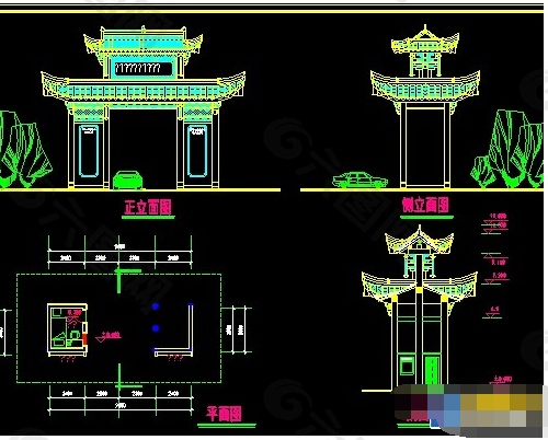 某古建筑cad图纸