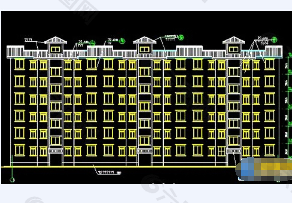 经济适用房建筑施工图